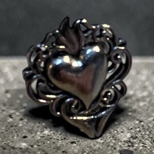 Sacred Heart Milagro Devotional Adjustable Ring